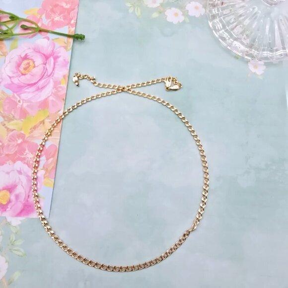 Classic Rose Gold Curb Chain Necklace for Men & Women, 19.7 Inch, XPNL0092 - Picture 10 of 12